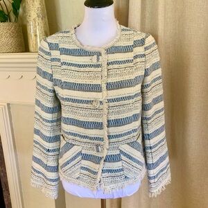 Drew. Tweed fringe blazer jacket woman’s size medium